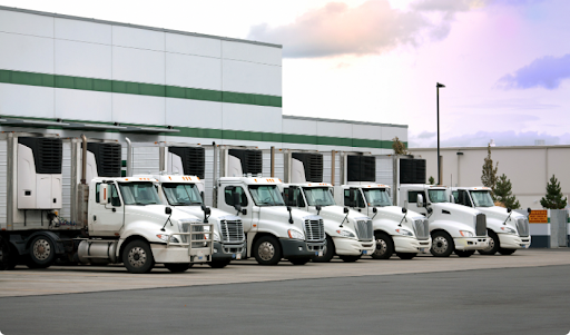 Logistics trucks